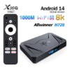 X96q PRO+ 8Core CPU and 8K Android TV Box Android 14 Allwinner H728 Chip 8Core - X96q PRO Plus - EU Plug Very fast Box Top Box