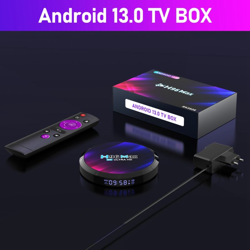 H96 Max RK3528 TV Box, Quad Core ARM Cortex A53, Android 13, 4GB RAM 32GB ROM, 8K Output WiFi 6 - EU Plug - Image 7