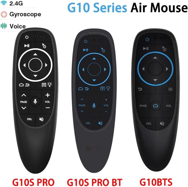 Aσύρματο Φωνητικό ΒΤ 5.0 Τηλεκοντρόλ G10BTS  Air Mouse Bluetooth 5.0 6-Axis Gyroscope 17 Keys Voice Remote Controller  for Android TV Box PC - (Color: G10BTS) - Image 2