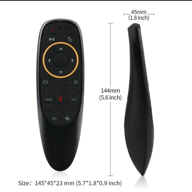 Τηλεχειριστήριο G10S Gyroscope Voice Air Mouse USB -G10S Air Mouse Voice Remote Control for TV BOX and Smart TV - Image 11