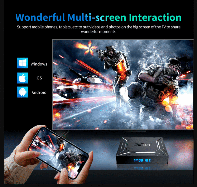 X96 M200 Android 14 Smart TV BOX Amlogic S905X5M 4GB 64GB AV1 AI-SR 4K 2.4G/5G Dual WIFI 1000M Set Top Box Media Player - Image 7