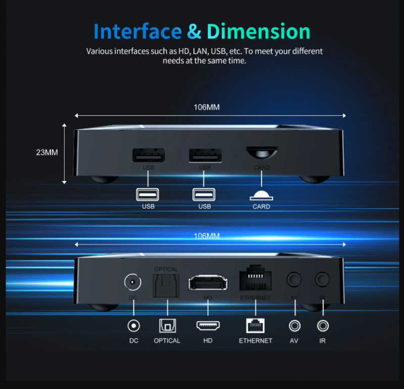 X96 M200 Android 14 Smart TV BOX Amlogic S905X5M 4GB 64GB AV1 AI-SR 4K 2.4G/5G Dual WIFI 1000M Set Top Box Media Player - Image 12