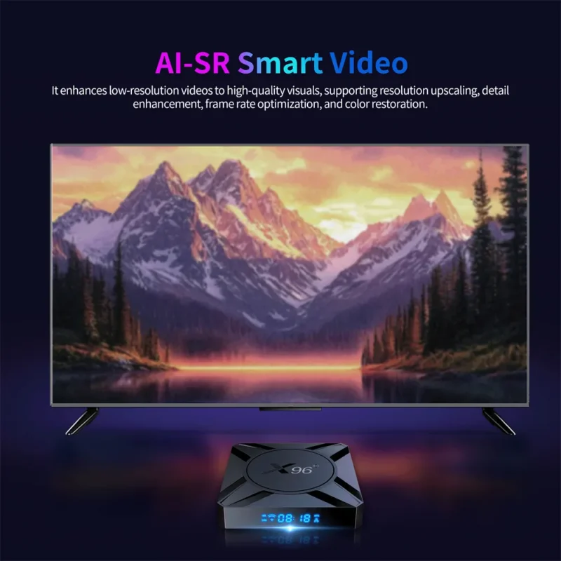 Newest X96 M300 Amlogic S905 X5M Quad Core Android 14 ATVOS 4GB RAM 32GB ROM 2.4G/5GHZ Dual WIFI BT 1000M LAN Support BT voice Remote - Image 8