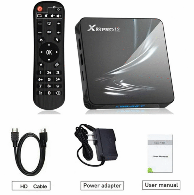 TV Box, X88 PRO 12 Android 4GB RAM 32GB ROM RK3318 Quad-Core 64bit Support 4K 3D HD H.265 Ethernet 2.4G/5G Dual-Band WiFi6 BT5.0 Smart TV Box (Με ΕΛΛΗΝΙΚΟ Μενού) - Image 6
