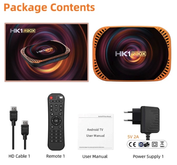 TV BOX HK1RBOX X4 4K TV Box, Android 11 Amlogic S905X4 CPU with RC 4GB+64GB LAN 1000M WiFi: 2.4G/5G, BT:4.1 (EU Plug) - Image 7