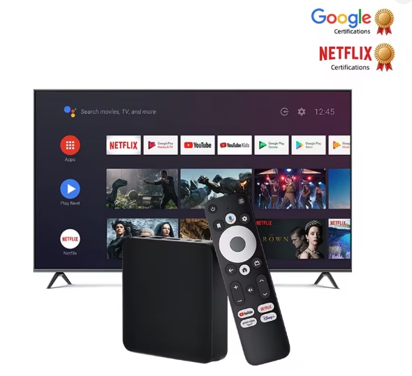 TV BOX Dcolor GD2 2GB+32GB 4K GTV κουτί τηλεόρασης Netflix+Πιστοποιημένο από την Google S905Y4-B Τετραπύρηνο Υποστήριξη WiFi 2.4G/5G & συμβατό με Bluetooth Έξυπνο Android 12.0 Σετ Τηλεόρασης με Bluetooth Τηλεχειριστήριο - Βύσμα ΕΕ - Image 3