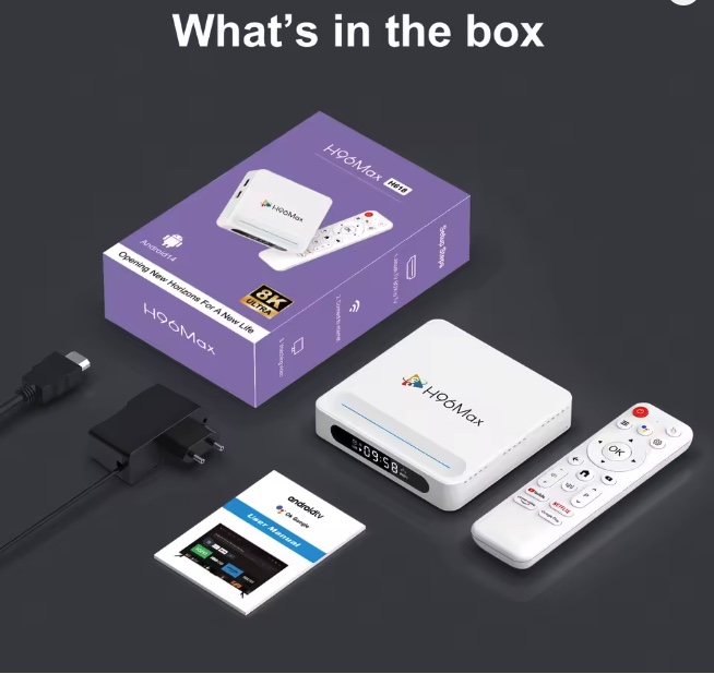 TV BOX NEW H96 MAX TV Box M1 Plus, 8K, 4/32GB, WiFi 6, Bluetooth, Android 14 - Image 6
