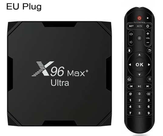 Tv Box X96 Max+ Ultra 4GB+64GB Amlogic S905X4 8K Smart TV BOX Android 11.0 Media Player, Plug Type:EU Plug