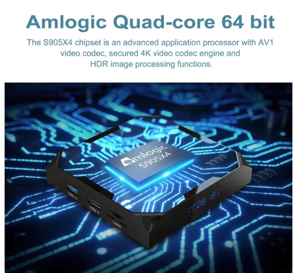 Tv Box X96 Max+ Ultra 4GB+64GB Amlogic S905X4 8K Smart TV BOX Android 11.0 Media Player, Plug Type:EU Plug - Image 3