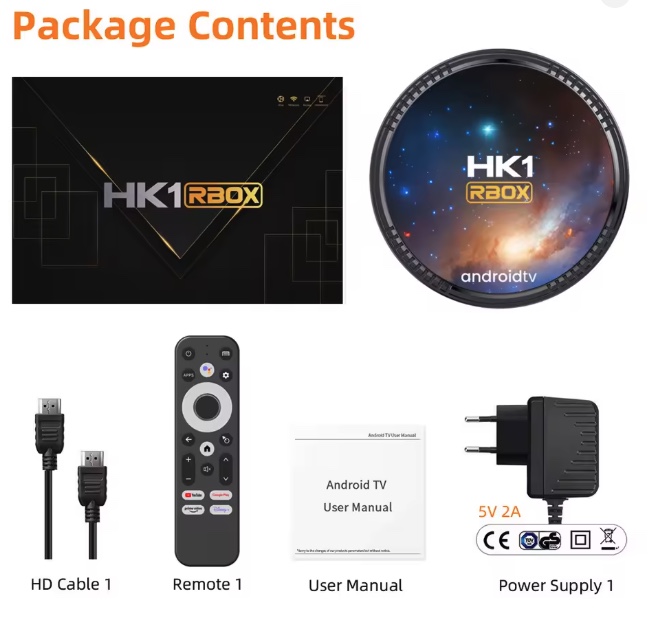HK1 RBOX W2T TV Box Android 11.0 ATV Amlogic S905W2 4G/64G 2.4G 5G Dual WIFI H.265 4K UHD Youtube Smart Media Player - Image 2